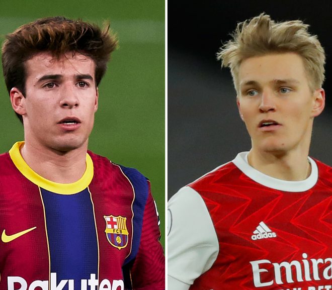 Arsenal ‘only signed Martin Odegaard after failing in loan transfer attempt for Barcelona youngster Riqui Puig’